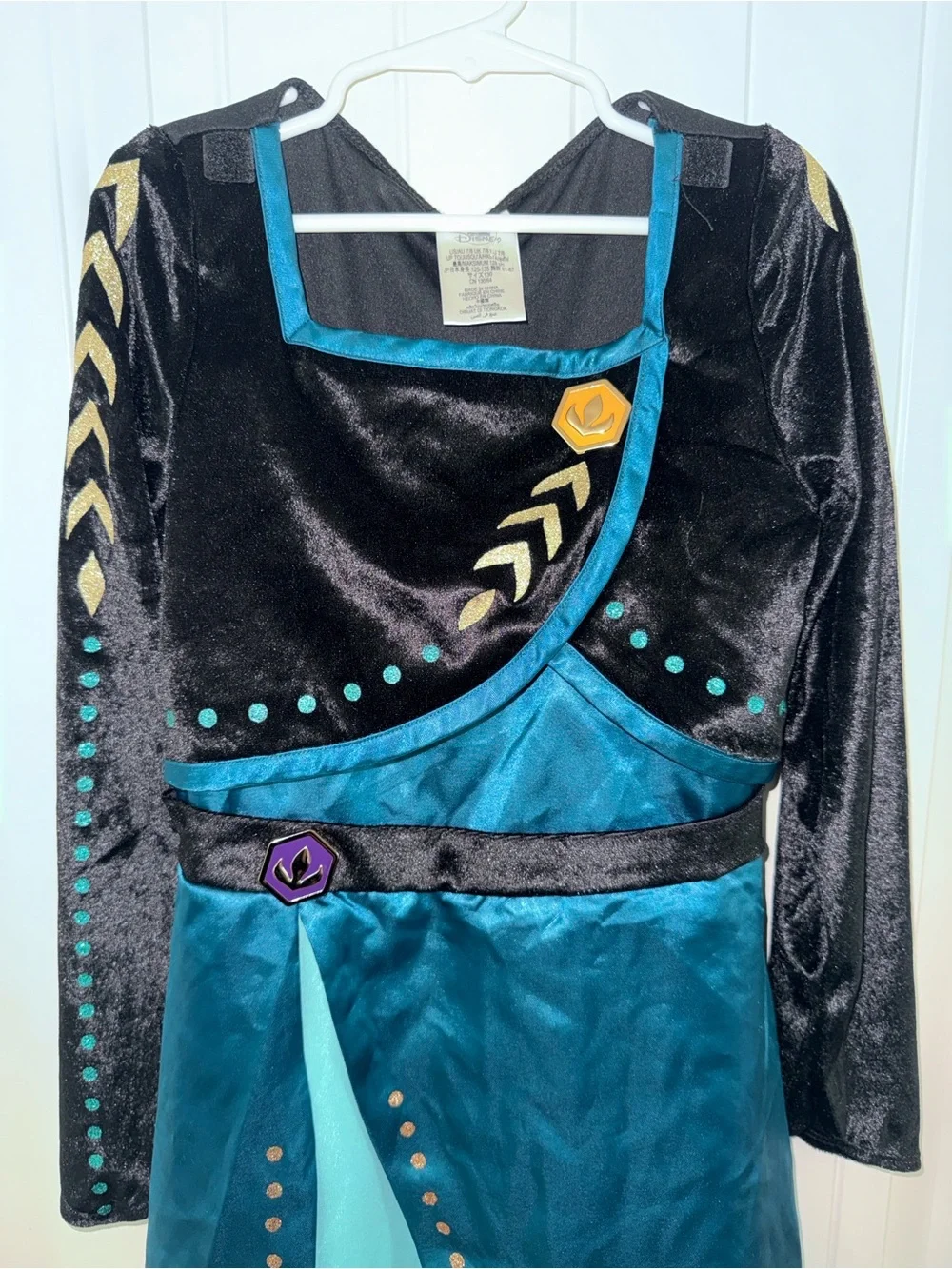 Disney Frozen Anna Costume 7/8 Deluxe Coronation Halloween Princess Queen Dress
